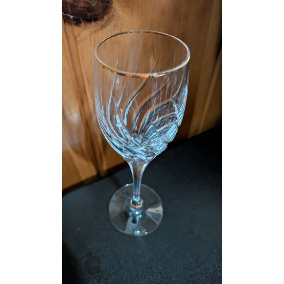 Mikasa Preview Gold Trim Crystal Wine Goblet Elegant Stemware Replacement - Picture 13 of 16